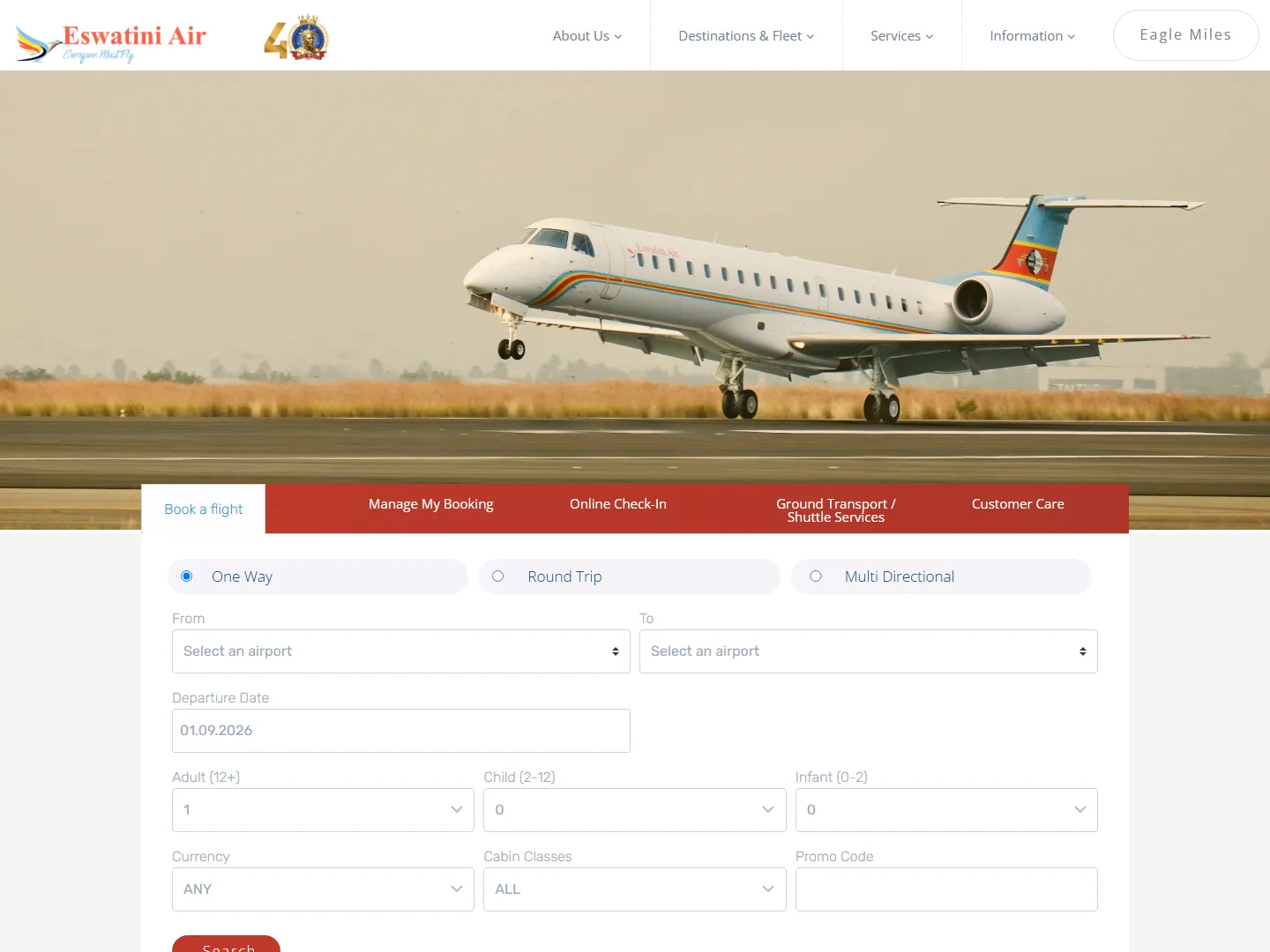 Eswatini Air screenshot